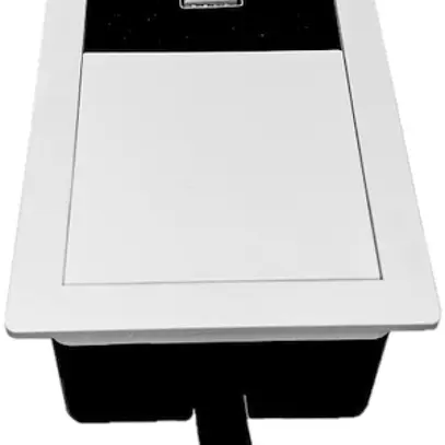 Presa ENC o INC 2×USB Karch VersaHIT, con cavo, bianco RAL 9010, IP54 