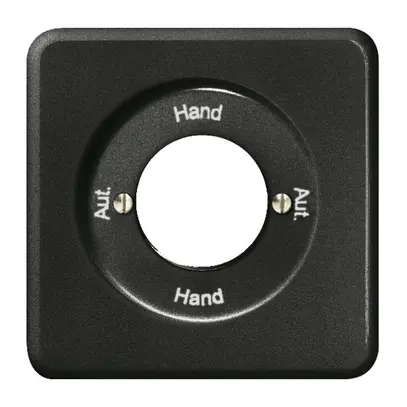 Kit front. Aut.-Hand-Aut.-Hand pour interrupteur rot. à clé noir 