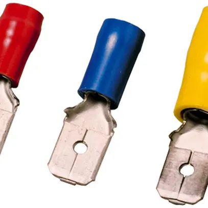 Spina piatta isolata 6.3×0.8/4…6 giallo 