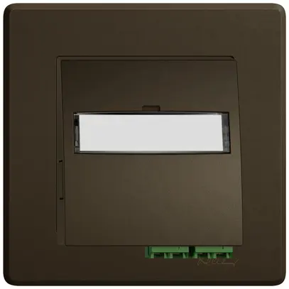 Prise FTTH ENC EDIZIO.liv SNAPFIX® LC APC Diamond F-3000 2 connecteurs br 