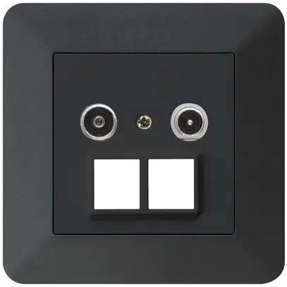 Prise multimédia ENC kallysto.trend R/TV 4dB 2GHz noir 