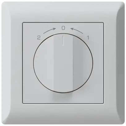 Contatto rotativo INC 1>0<2 grigio chiaro kallysto.line con manopola 