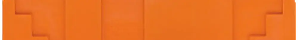 Paroi de fermeture WAGO 16mm² orange pour F 283-901/904 