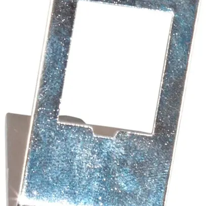 Adattatore per guida DIN INFRALAN 1×Keystone RJ45, acciaio pregiato, grigio 