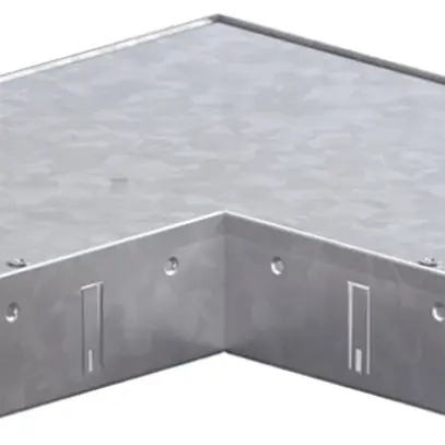 Angle plat tehalit BKB inférieur intérieur pour canal de sol 200×350×60mm 