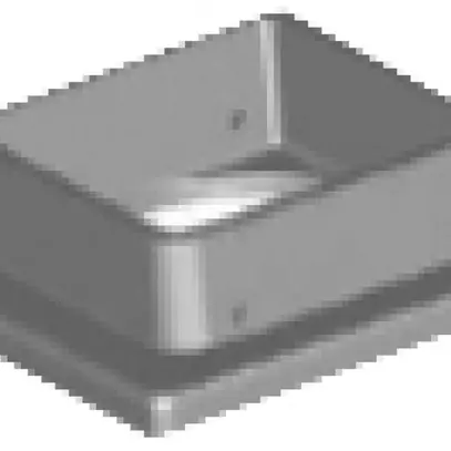 Placca di base Ellipse Al bianco, IP54 