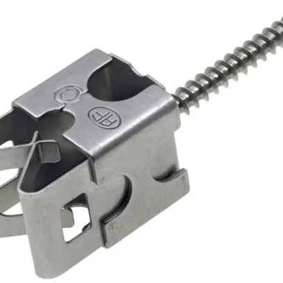 Supporto per filo Quadro AV 59 acciaio inossidabile A2, vite 5×40mm 
