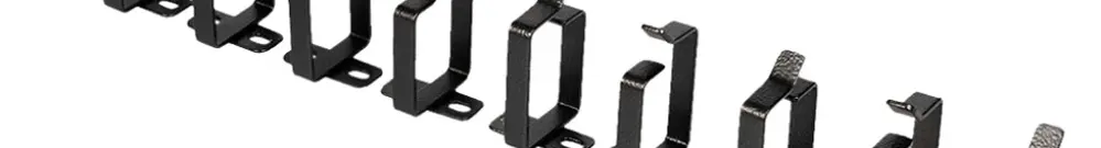 Guide-câbles ROLINE 45×44×60mm métal noir 10pcs 