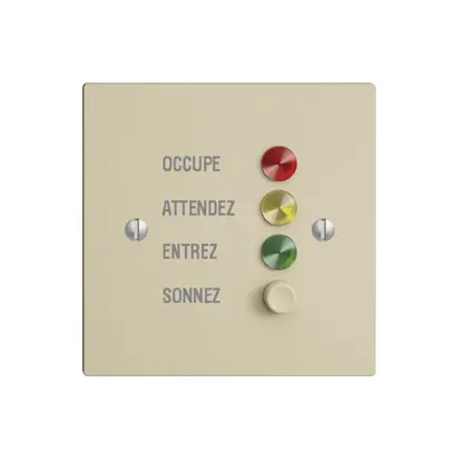 Station de porte EDIZIOdue vanille pour signaux d'appel 