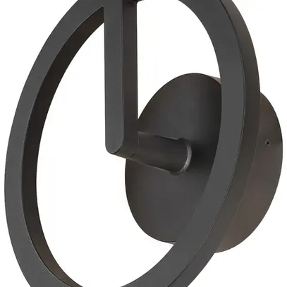 Applique LED SLV Q-RING 10W 950lm 3000K IP65 Ø270×110mm noir 