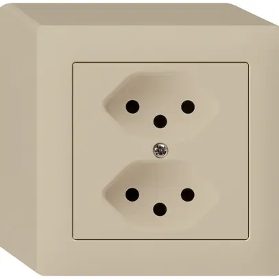 Prise AP kallysto 2×T13 beige 