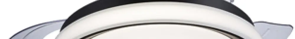 Lampada sospesa LED Bliss 28/35W 4500lm 827/840/855 diretto nero ventilatore 