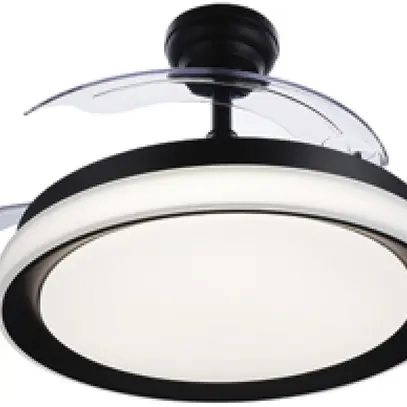 Luminaire suspendu LED Bliss 28/35W 4500lm 827/840/855 direct noir ventilateur 