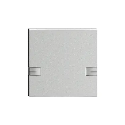 Taste 1/1 KNX/UNI-Taster mit LED EDIZIOdue 2×Einfachbedienung silver 