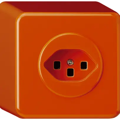 Prise AP basico type 23 orange bornes à enf. 