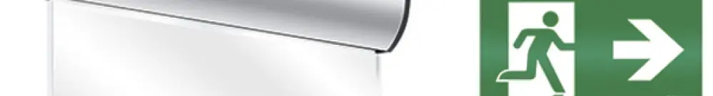 Lampada di emergenza ESYLUX SLD EL LED IR 230V 3W IP40 3h all fissaggio a parete 