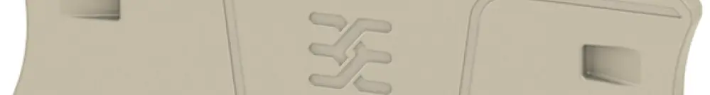 Plaque terminale Weidmüller ALEP 2C 2.5mm² 55×29×2.1mm beige 