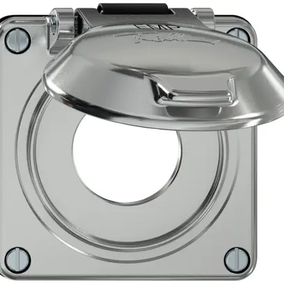 Parte superiore ELEMENT SNAPFIX® con coperchio ribaltabile per prese NEMA all 