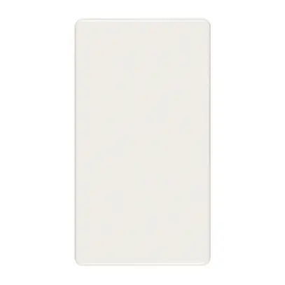Abdeckplatte 4×2 blind weiss 
