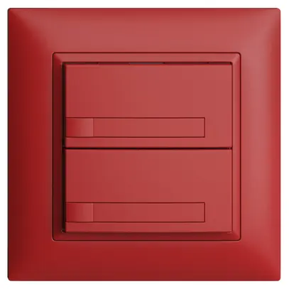 Pulsante KNX RGB INC EDUE FMI, 250mW, s.LED, c.carta, 2×pulsante, 1×tasto, ber 