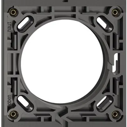 Cadre de montage NUP NEVO, 3×1, avec joint en caoutchouc mousse, 287×87mm, noir 