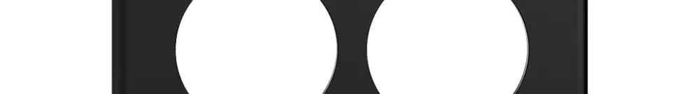 Plaque de recouvrement STANDARDdue 2×3 6×Ø50, noir 