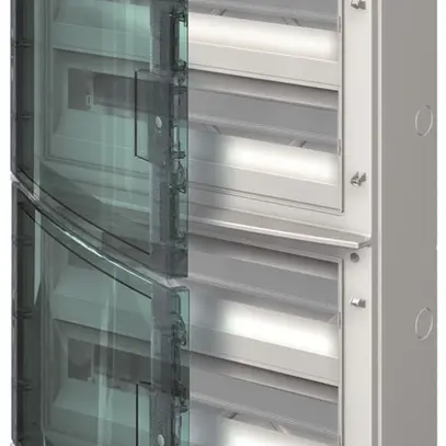 Distributeur AP ABB M65W472TN4, 4 rangées, 72UM, 656×382×120mm, IP65, gris 