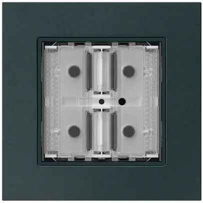Pulsante KNX INC KPR p.2×tasti 4×punti azionamento LED nero 