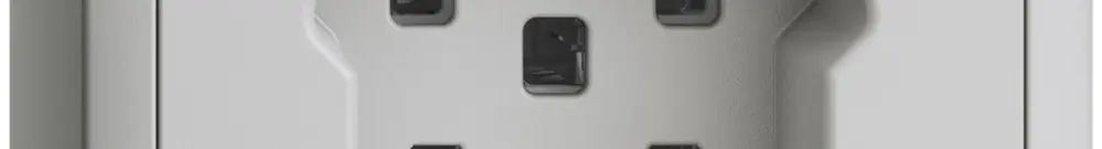 Prise AP EDIZIOdue T25 16A gris clair, avec bornes enf. 
