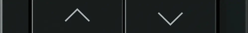 Poussoir pour stores KNX Hager BA basico A double 58×58mm noir 