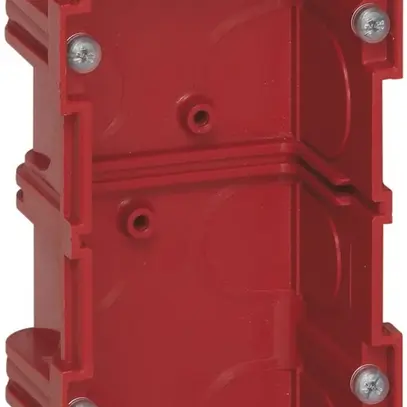 Boîtier ENC BATIBOX 4/5 mod. pour maçonnerie T=40mm rouge 