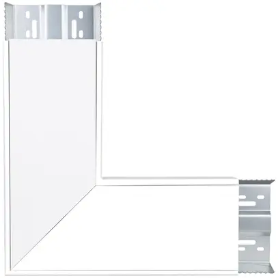 Raccordo a L LEDVANCE LINEAR INDIVILED acciaio 350×350×43mm bianco 
