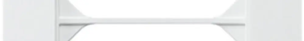 Cadre de recouvrement ENC kallysto.trend 4×1 blanc 94×274mm 