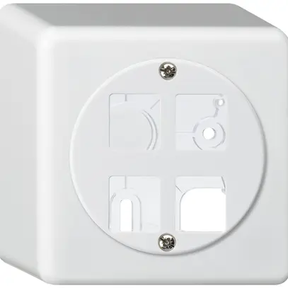 Kit di montaggio AP HMS basico per 4 moduli bianco 