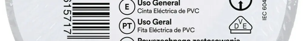 Isolierband 3M Temflex 165 19mm×25m×0.15mm weiss VDE 600V 0…90°C 