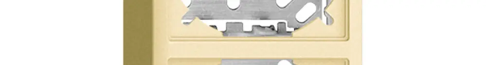 Cappa con piastra di base 54/39mm p.combinazioneFX verticale/orizzont. vanille 