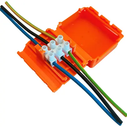 Verbindungsmuffe SUPERBLOCK IN-OUT M mit Gel 3×4mm² 32A 67×50×28mm IPX8 or 