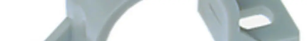 Bride 2 vis PA/GFK M20 gris clair 
