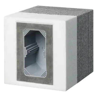 Supporto apparecchio con scatola da incasso grd.I-I/E, 100…140mm 