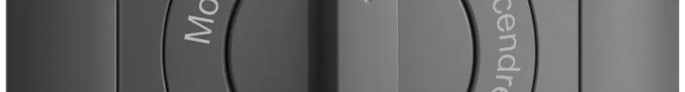 Kit frontale Monter->I<- Descendre EDIZIOdue 88×88mm grigio scuro 