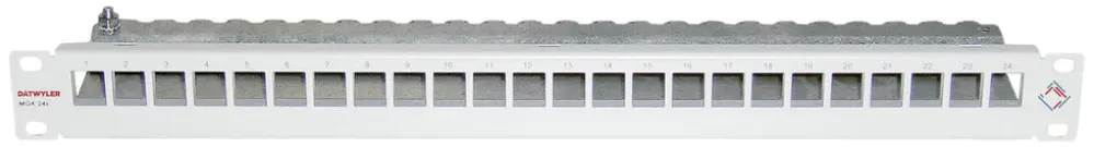 Panneau patch 19" Dätwyler MGK 1UH pour 24×GG45, gris 