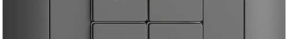 Comando per interruttore tapparelle INC 2c/4t Edue Wiser grigio scuro 