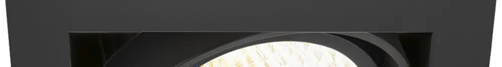 Downlight LED SLV KADUX 27W 3050lm 930 30° DALI 195×195mm noir 