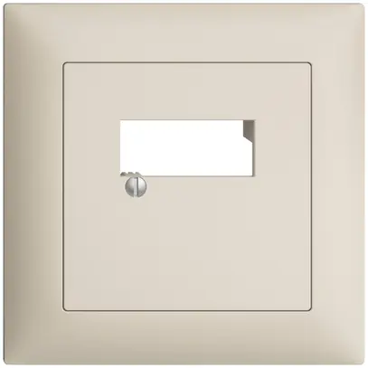 Kit frontale INC EDIZIOdue crema 88×88mm 2×RJ45 
