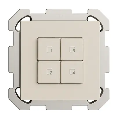 Pulsante scena INC 4 scene/4T Edue Wiser crema 