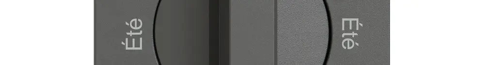 Montageset EDIZIO.liv SNAPFIX® f.Drehschalter m.Griff Été-Hiver-Été-Hiver dgu 