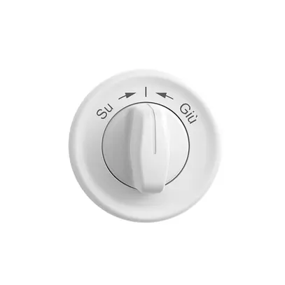 Kit frontale STANDARDdue Su->I<-Giù bianco per pulsante girevole 