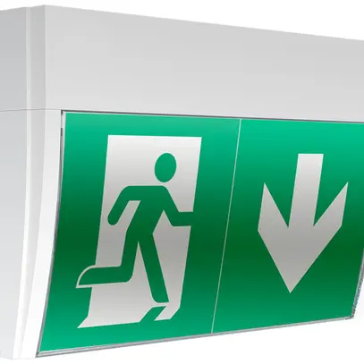 LED-Rettungszeichenleuchte AWAG AWPX-D-411-AT IP65 0…1h weiss 