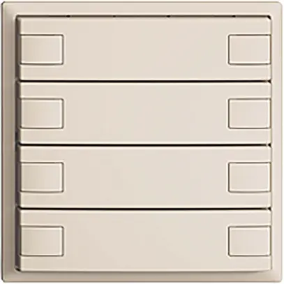 Pulsante INC KNX 4×EDIZIOdue crema RGB senza LED 