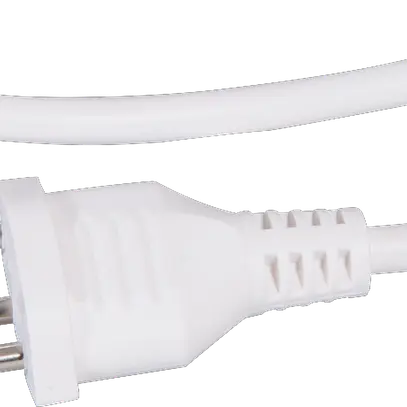 Apparatekabel Td 3×1mm² 2m weiss Stecker T12 